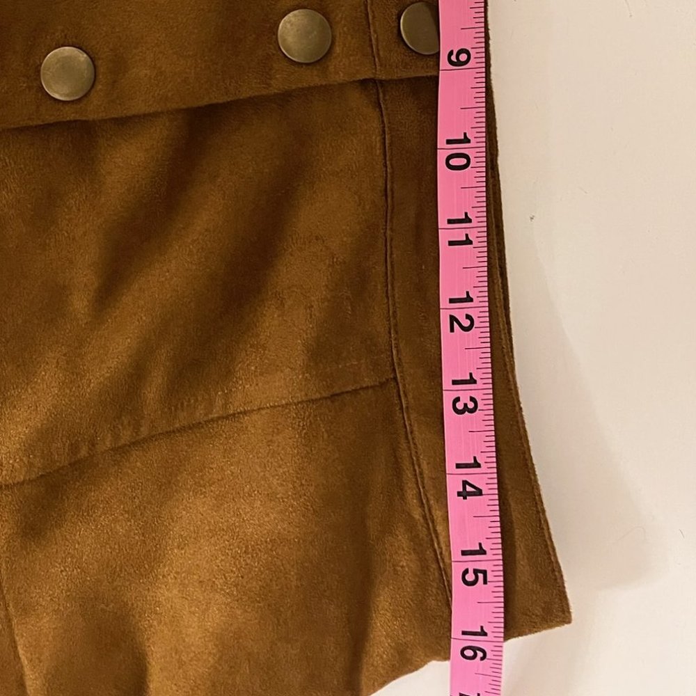 Old Navy Faux Suede Brown Skirt - Size 10 Great Condition - Picture 11 of 11